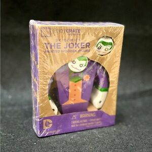 Lootcrate | NEW DC Comics Batman “The Joker” Painted Wooden Figure w/ Heads